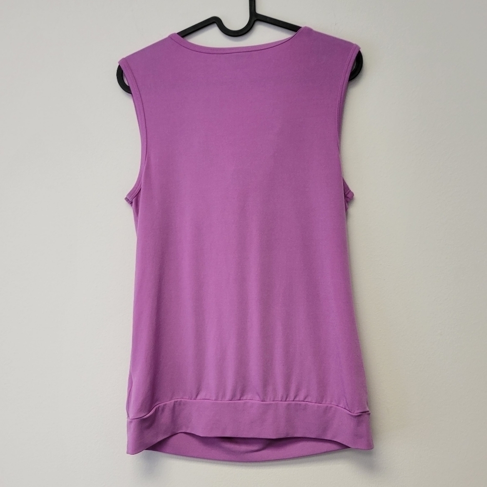 Banana Republic Drape blouse Lilac Purple M - Picture 2 of 5